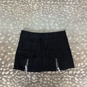 With Jean denim Skirt